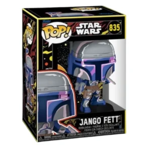 Funko Jango Fett 835 Star Wars en su caja con vista frontal de la tienda de funkos online spain dremspop