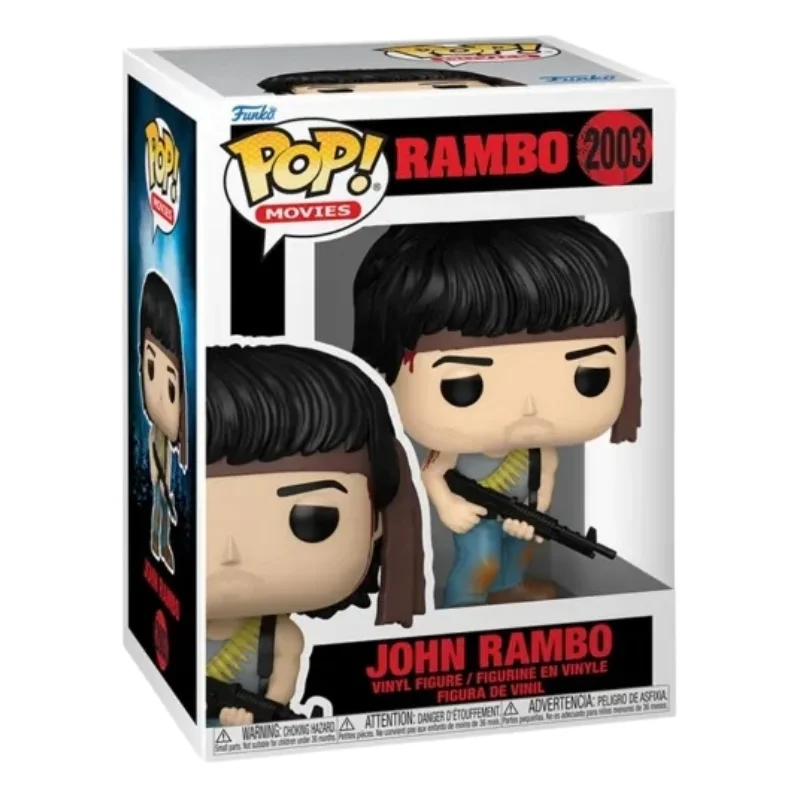 Funko John Rambo 2003 Rambo en su caja con vista lateral de la tienda de funkos online spain dreamspop