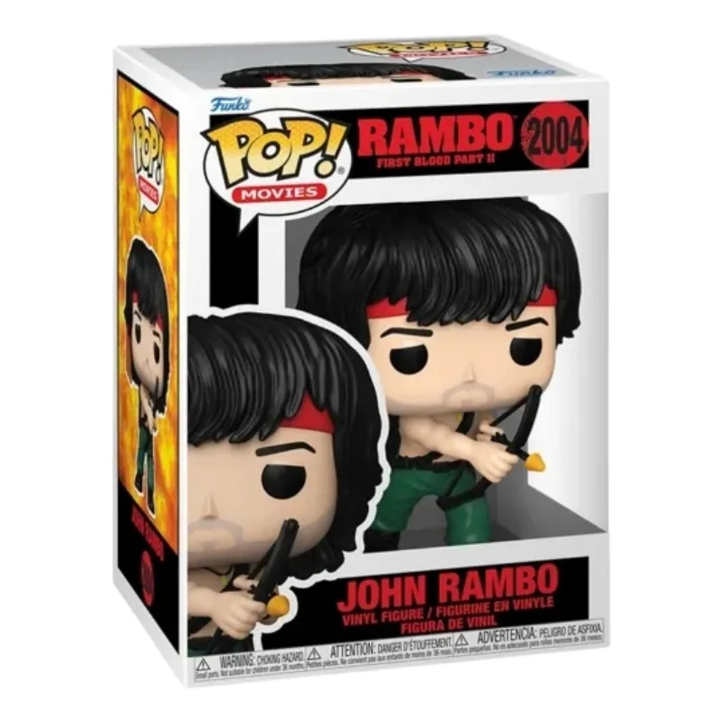 Funko John Rambo 2004 Rambo en su caja con vista lateral de la tienda de funkos online spain dreamspop