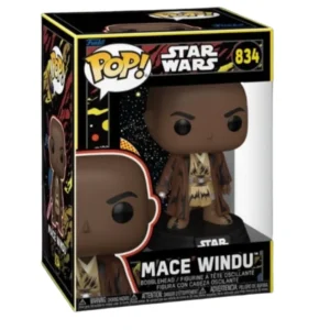 Funko Mace Windu 834 Star Wars en su caja con vista frontal de la tienda de funkos online spain dremspop