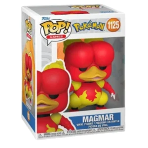 Funko Magmar 1125 Pokémon en su caja con vista lateral de la tienda de funkos online spain dreamspop