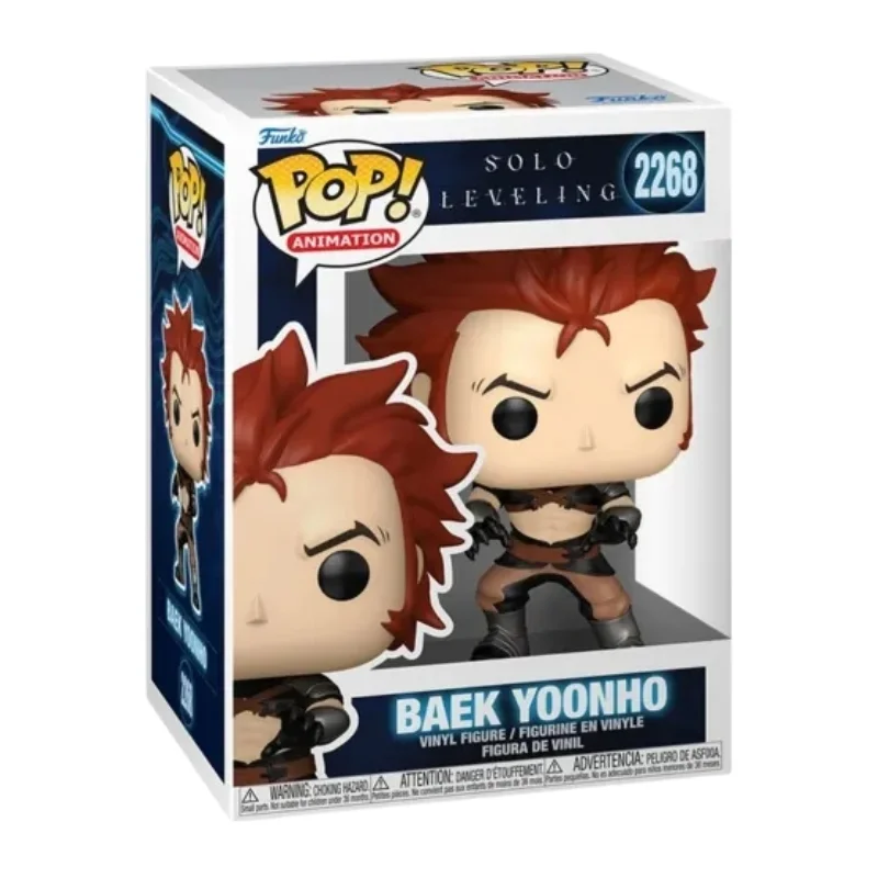 Funko Pop Baek Yoonho 2268 Solo Leveling en su caja con vista lateral de la tienda de figuras coleccionables online spain dreampsop especializada en funko pop y youtooz
