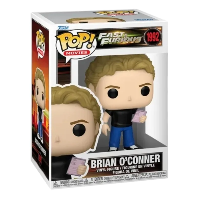 Funko Pop Brian O'Conner 1992 Fast & Furious en su caja con vista lateral de la tienda de figuras coleccionables online spain dreampsop especializada en funko pop y youtooz