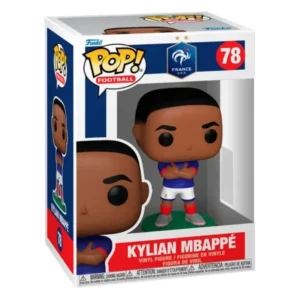 Funko Pop Kylian Mbappé 78 Fútbol en su caja con vista lateral de la tienda de figuras coleccionables online spain dreampsop especializada en funko pop y youtooz