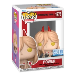 Funko Pop Power 1975 SE Chainsaw Man en su caja con vista lateral de la tienda de figuras coleccionables online spain dreamspop