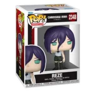 Funko Pop Reze 2348 Chainsaw Man en su caja con vista lateral de la tienda de figuras coleccionables online spain dreamspop