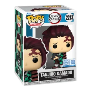 Funko Pop Tanjiro Kamado 2213 SE Demon Slayer en su caja con vista lateral de la tienda de figuras coleccionables online spain dreamspop