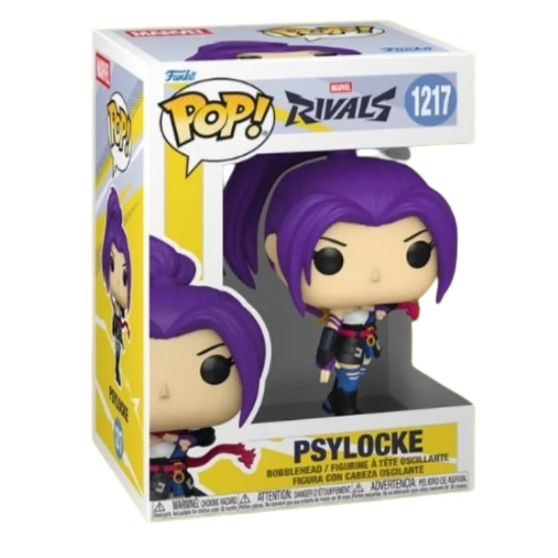 Funko Psylocke 1217 Rivals Marvel en su caja con vista frontal de la tienda de funkos online spain dremspop