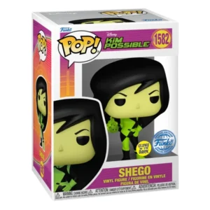 Funko Shego 1582 SE GITD Kim Possible Importación en su caja con vista frontal de la tienda de funkos online spain dremspop