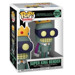 Funko Super King Bender 2211 Futurama en su caja con vista frontal de la tienda de funkos online spain dremspop