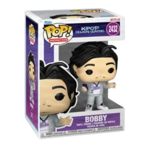 Funko Bobby 2432 K-Pop Demon Hunters en su caja con vista lateral de la tienda de funkos online spain dreamspop