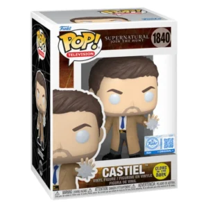 Funko Castiel 1840 SE GITD Supernatural en su caja con vista lateral de la tienda de funkos online spain dreamspop