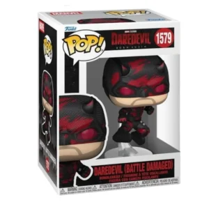 Funko Daredevil Battle Damaged 1579 Marvel en su caja con vista lateral de la tienda de funkos online spain dreamspop