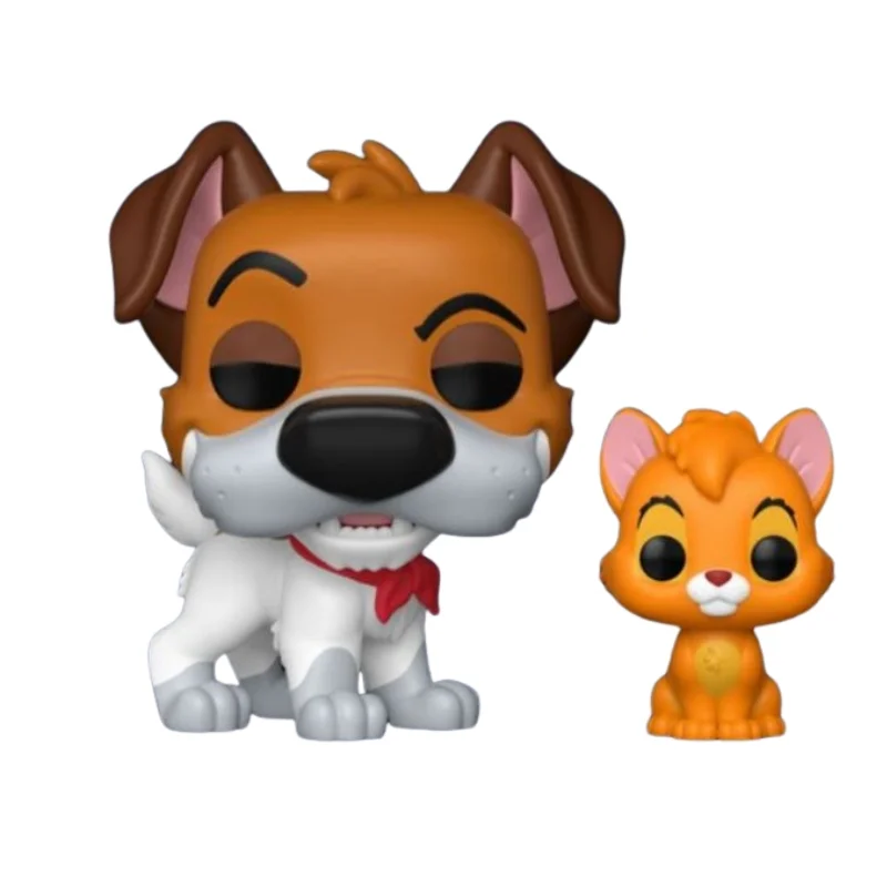 Funko Dodger With Oliver 1705 Oliver & Company fuera de la caja con vista frontal de la tienda de funkos online spain dreamspop