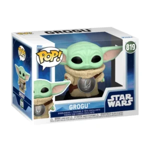 Funko Grogu 819 Star Wars en su caja con vista lateral de la tienda de funkos online spain dreamspop