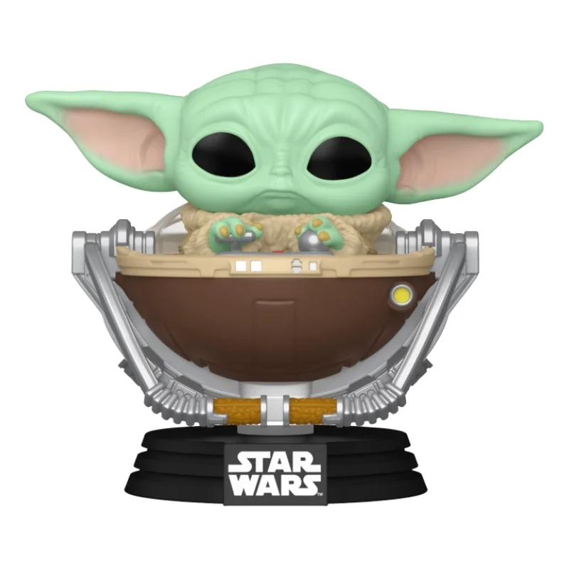 Funko Grogu 823 Star Wars fuera de la caja con vista frontal de la tienda de funkos online spain dreamspop