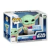 Funko Grogu 825 SE Flocked Star Wars en caja original, vista lateral