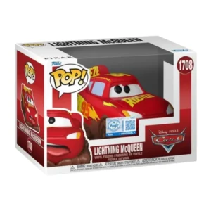 Funko Lightning McQueen 1708 SE en su caja con vista lateral de la tienda de funkos online spain dreamspop