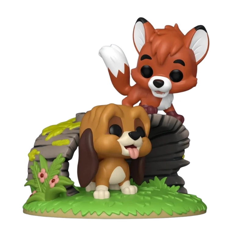 Funko Moment Tod and Copper 1707 Disney fuera de la caja con vista frontal de la tienda de funkos online spain dreamspop