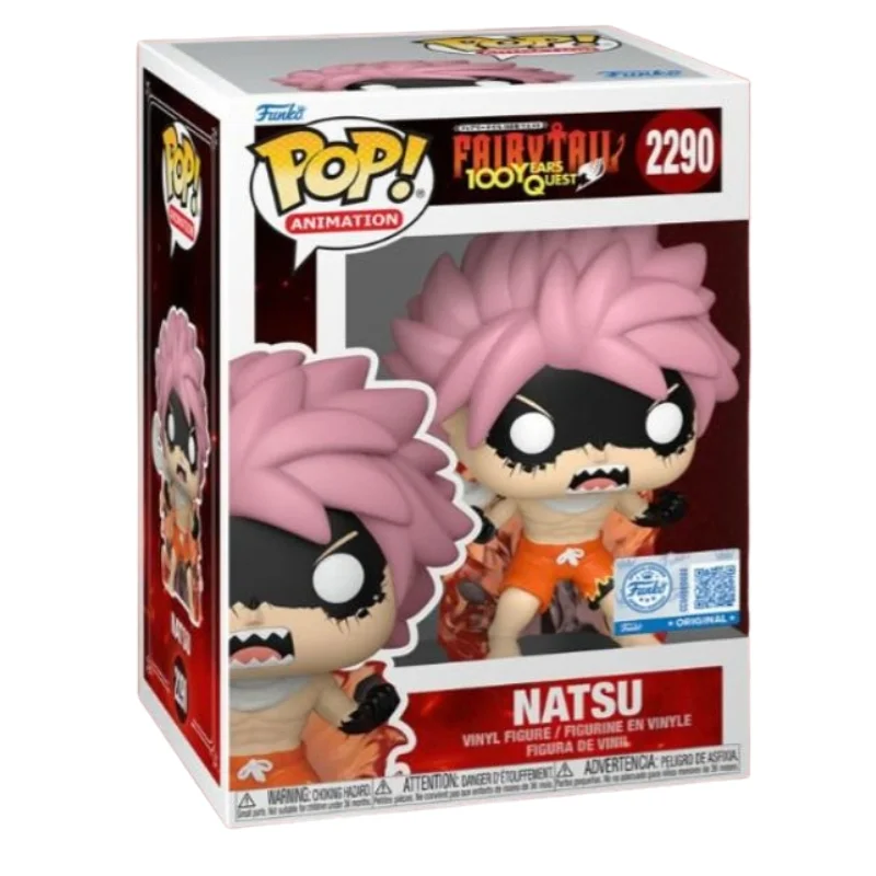 Funko Natsu 2290 SE Fairy Tail en su caja con vista lateral de la tienda de funkos online spain dreamspop