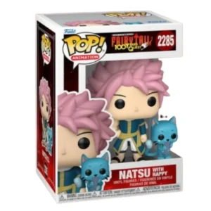 Funko Natsu With Happy 2285 Fairy Tail en su caja con vista lateral de la tienda de funkos online spain dreamspop