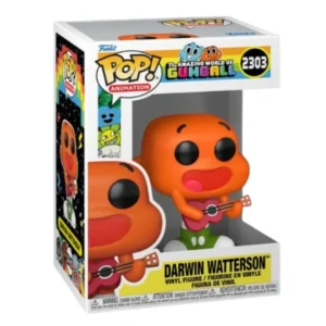 Funko Pop Darwin Watterson 2303 Gumball en su caja con vista lateral de la tienda de figuras coleccionables online spain dreamspop