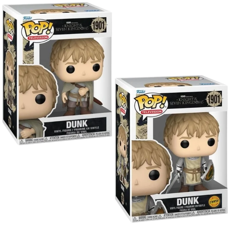 Funko Pop Dunk 1901 Bundle A Knight Of The Seven Kingdoms en su caja con vista lateral de la tienda de funkos online spain dreamspop