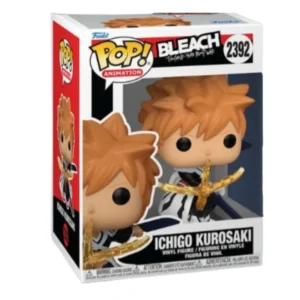 Funko Pop Ichigo Kurosaki 2392 Bleach en su caja con vista lateral de la tienda de figuras coleccionables online spain dreamspop