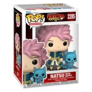 Funko Pop Natsu With Happy 2285 Fairy Tail en su caja con vista lateral de la tienda de figuras coleccionables online spain dreampsop especializada en funko pop y youtooz