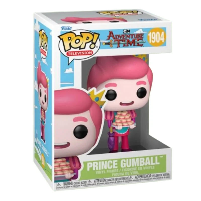 Funko Pop Prince Gumball 1904 Adventure Time en su caja con vista lateral de la tienda de figuras coleccionables online spain dreamspop
