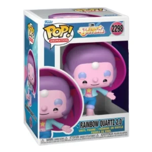 Funko Pop Rainbow Quartz 2.0 2298 Steven Universe en su caja con vista lateral de la tienda de figuras coleccionables online spain dreamspop