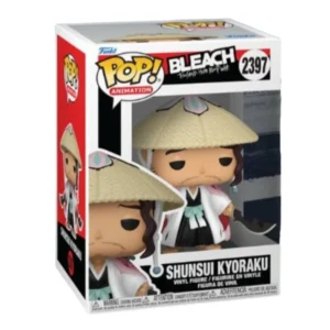 Funko Pop Shunsui Kyoraku 2397 Bleach en su caja con vista lateral de la tienda de figuras coleccionables online spain dreamspop