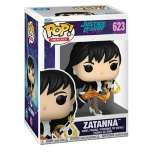 Funko Pop Zatanna 623 Justice League en su caja con vista lateral de la tienda de funkos online spain dreamspop
