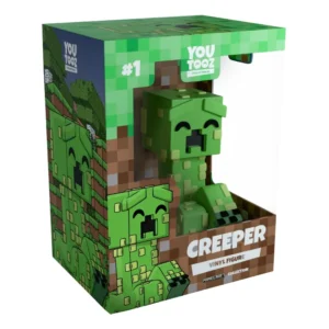 Youtooz Creeper 1 Minecraft en su caja con vista lateral de la tienda de figuras coleccionables online spain dreamspop