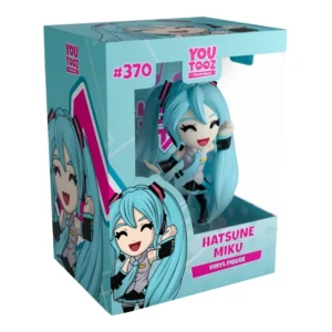 Youtooz Hatsune Miku 370 Vocaloid en su caja con vista lateral de la tienda de figuras coleccionables online spain dreamspop