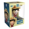 Youtooz Luffy 0 One Piece en caja original, vista lateral