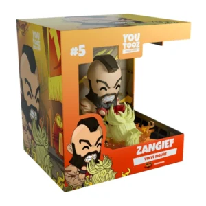 Youtooz Zangief 5 Street Fighter en su caja con vista lateral de la tienda de figuras coleccionables online spain dreamspop
