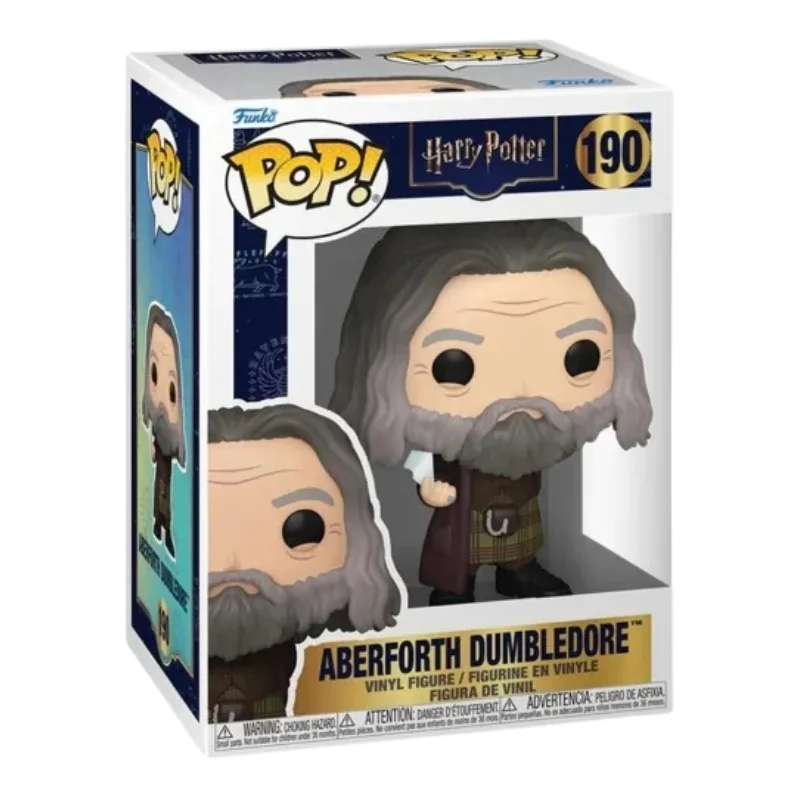 Funko Pop Aberforth Dumbledore with Mirror Shard 190 en su caja con vista lateral de la tienda de funkos online spain dreamspop