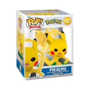 Funko Pop Pikachu 1127 Premium Pokémon en su caja con vista lateral de la tienda de funkos online spain dreamspop