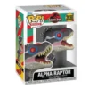 Funko Pop Alpha Raptor 2038 Jurassic Park en caja original, vista lateral