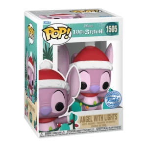 Funko Pop Angel with Lights 1505 SE Lilo & Stitch en su caja con vista lateral de la tienda de figuras coleccionables online spain dreampsop especializada en funko pop y youtooz