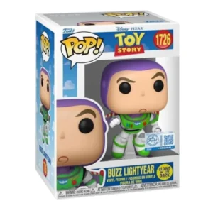 Funko Pop Buzz Lightyear 1726 SE GITD Toy Story en su caja con vista lateral de la tienda de figuras coleccionables online spain dreampsop especializada en funko pop y youtooz