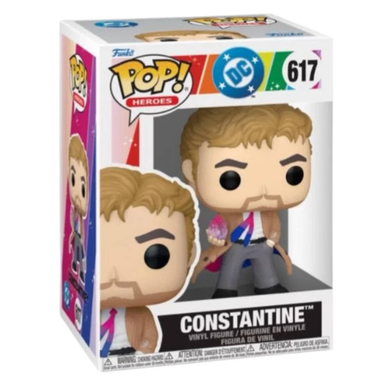 Funko Pop Constantine 617 DC Comics en su caja con vista lateral de la tienda de figuras coleccionables online spain dreampsop especializada en funko pop y youtooz
