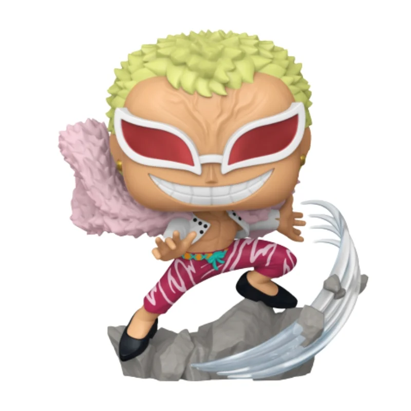 Funko Pop Doflamingo 2237 One Piece fuera de su caja con vista frontal de la tienda de figuras coleccionables online spain dreamspop
