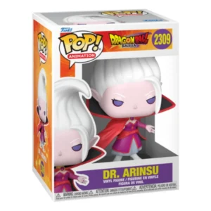 Funko Pop Dr Arinsu 2309 Dragon Ball Daima en su caja con vista lateral de la tienda de figuras coleccionables online spain dreamspop