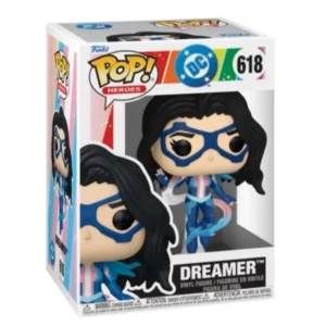 Funko Pop Dreamer 618 DC Comics en su caja con vista lateral de la tienda de figuras coleccionables online spain dreampsop especializada en funko pop y youtooz