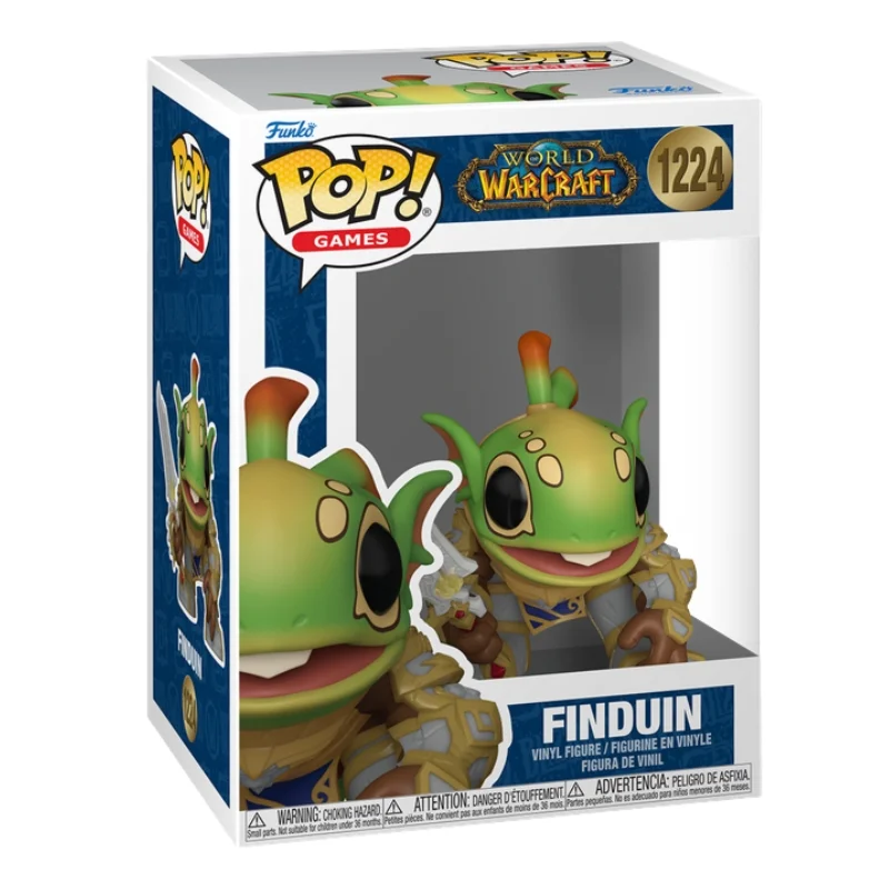 Funko Pop Finduin 1224 World of Warcraft en su caja con vista lateral de la tienda de figuras coleccionables online spain dreamspop