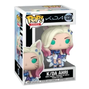 Funko Pop K/DA Ahri 1220 KDA en su caja con vista lateral de la tienda de figuras coleccionables online spain dreamspop