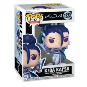 Funko Pop K/DA Kai'sa 1223 KDA en su caja con vista lateral de la tienda de figuras coleccionables online spain dreamspop