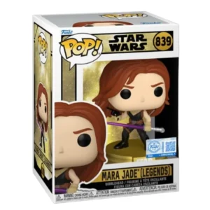 Funko Pop Mara Jade 839 SE Star Wars en su caja con vista lateral de la tienda de figuras coleccionables online spain dreampsop especializada en funko pop y youtooz